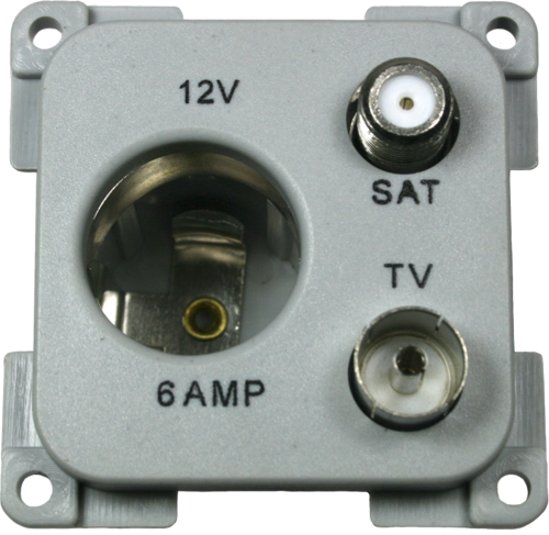Haba 12V Steckdose / TV / SAT - 12 / 24 V Einbausteckdosen