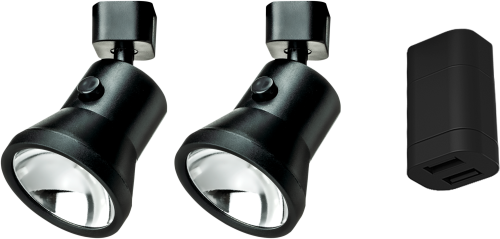 Haba 2er Strahler-Set Lanciano L mit Doppel-USB Dose - Einbauleuchten & Leuchtmittel