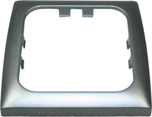 Haba Abdeckrahmen 1-fach Opal C-line silber - Schalter, Taster & Rahmen