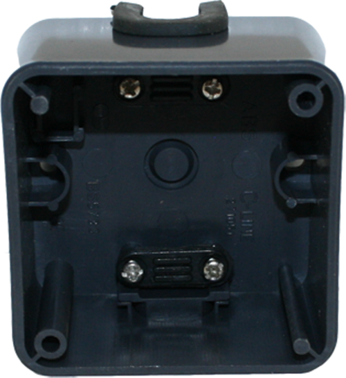 Haba Aufbaudose mit Zugentlastung C-Line für Steckdosen und Schalter schwarz - Schalter, Taster & Rahmen