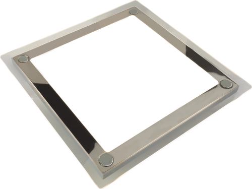 Haba Tivoli Deckenleuchte LED silber quadratisch 21 cm dimmbar 12 Volt  - Einbauleuchten & Leuchtmittel
