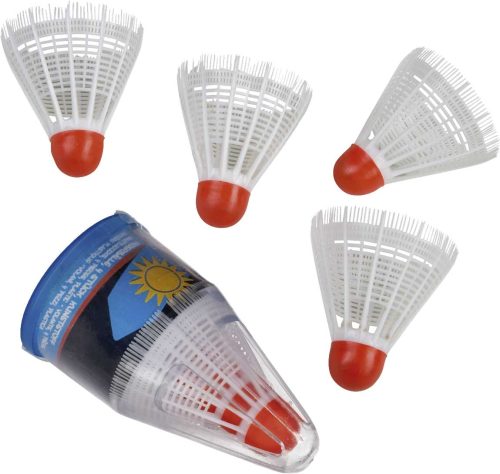 Happy People Federbälle 4 Stück in Dose weiß - Spielsachen