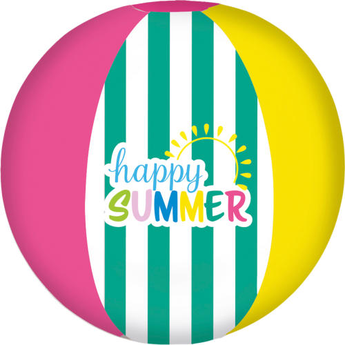 Happy People Happy Summer Strandball 33 cm - Badespaß