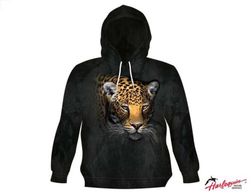 Harlequin Dark Night Jaguar Unisex Kapuzensweatshirt dunkelgrau S - Herrenshirts, -hemden & -pullover