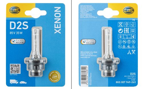 Hella D2S Xenon Gasentladungslampe 85 V / 35 W - Fahrzeugbeleuchtung außen