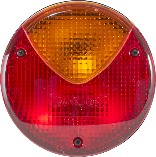 Hella Halogen Heckleuchte mit Blinklicht, Schlusslicht und Bremslicht 24/12V Rund für links / rechts - Fahrzeugbeleuchtung außen
