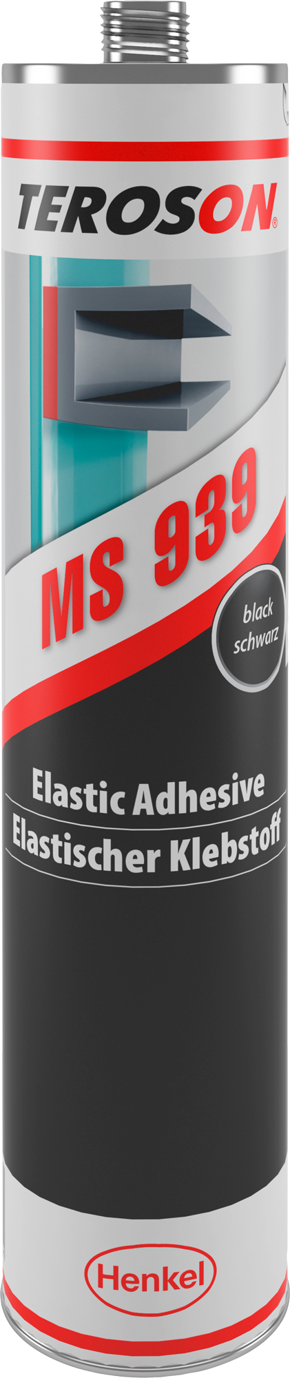 Henkel Teroson MS 939 Kleb- und Dichtstoff für elastische Verklebungen 290 ml schwarz - Klebstoffe & Dichtmittel