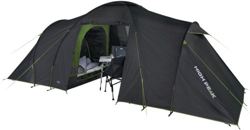 High Peak Como 4.0 Kuppelzelt dunkelgrau/grün 230 x 450 cm für 4 Personen - 4-Personen Zelte