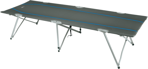 High Peak Oviedo Camping Faltbett 190 x 65 x 45 cm dunkelgrau/blau - Liegen