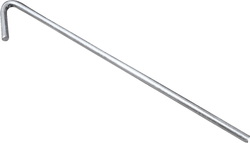 High Peak Stahl Erdnagel 10er Pack 180 x 5 mm silber - Zeltheringe & Abspannmaterial