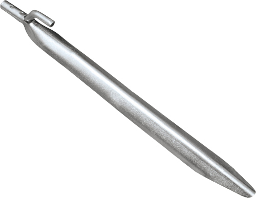 High Peak Stahl Hering mit Haken 6er Pack 24 x 2 cm silber - Zeltheringe & Abspannmaterial