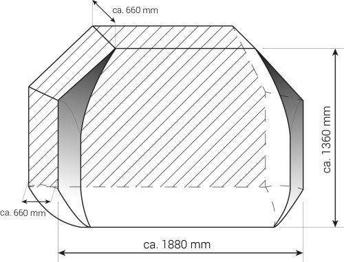 Hindermann Basic Zwoo 4 Fahrradschutzhülle für 4 Fahrräder - Fahrradschutzhüllen