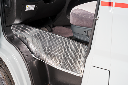 Hindermann Premio Fußraumisolierung in Hellgrau 8417-7430 für Ford Transit ab 2014 (7) - Thermomatten & Isolierung