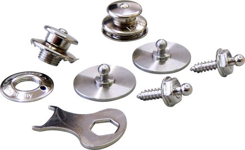 Hindermann Sicherheitsdruckknöpfe Loxx 2er Set - Transportieren & Befestigen