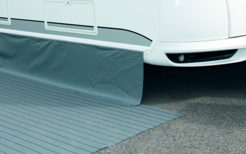 Hindermann Winterbodenschürze  mit Polyvinylchlorid Keder dunkelgrau 3 Meter  - Bodenschürzen