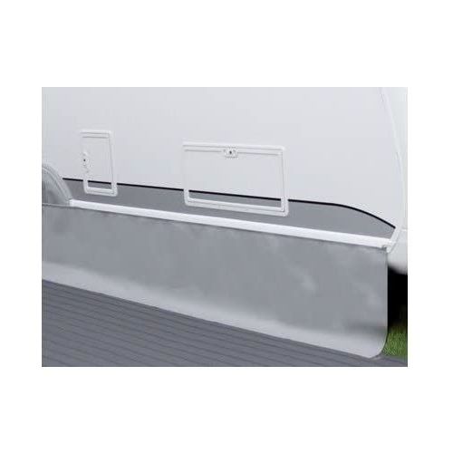 Hindermann Winterbodenschürze mit Textilkeder hellgrau 5 Meter - Bodenschürzen