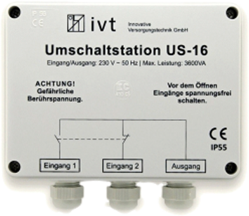 IVT US 16 Umschaltstation 230 V 16 A 3600 VA - Wechselrichter & Spannungswandler