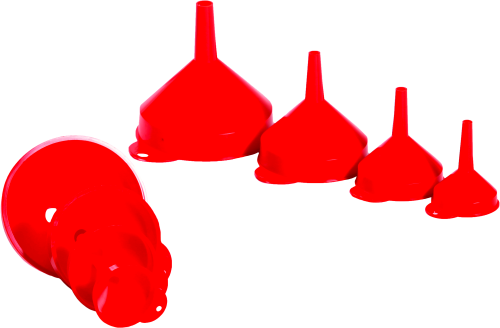 IWH Trichter-Set 4-teilig rot - Frischwasserzufuhr