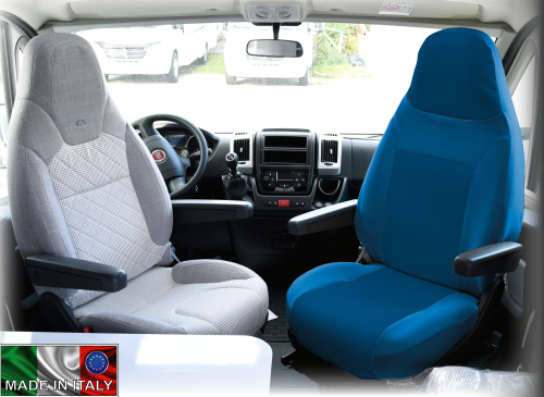 Ideatermica Mercury Sitzbezug mit integrierter Kopfstütze 2 Stück blau - Sitzbezüge