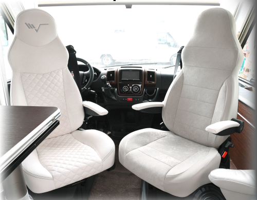 Ideatermica Venus D Sitzbezug mit integrierter Kopfstütze und Gurten 2 Stück elfenbein - Sitzbezüge