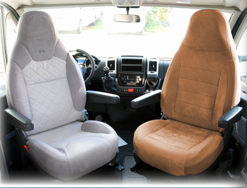 Ideatermica Venus Sitzbezug mit integrierter Kopfstütze 2 Stück beige - Sitzbezüge