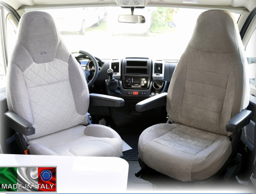 Ideatermica Venus Sitzbezug mit integrierter Kopfstütze 2 Stück blau - Sitzbezüge