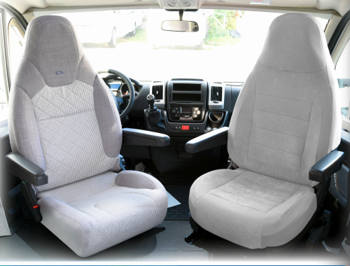 Ideatermica Venus Sitzbezug mit integrierter Kopfstütze 2 Stück elfenbein - Sitzbezüge