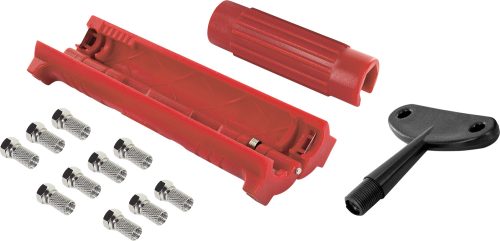 InnTec F-Stecker Montageset mit Abisolierer und Aufdrehhilfe - Sat-Zubehör