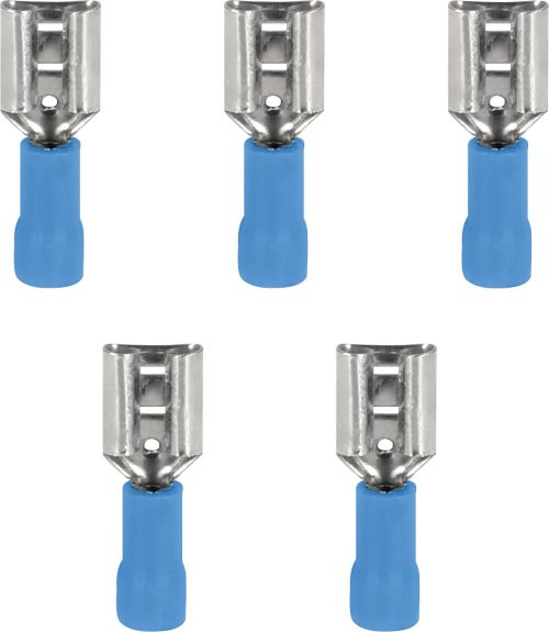 InnTec Flachsteckhülsen Blau 6,3 mm (5er Set) - Sonstiges Zubehör