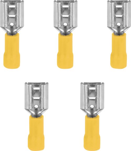 InnTec Flachsteckhülsen Gelb 6,3 mm (5er Set) - Sonstiges Zubehör