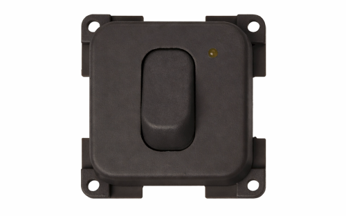 Inprojal Einzel-Wippschalter für Steckdosen LED 12 V schiefergrau - Schalter, Taster & Rahmen