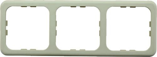 Inprojal System 10.000 Dreifachrahmen STANDARD grau - Schalter, Taster & Rahmen