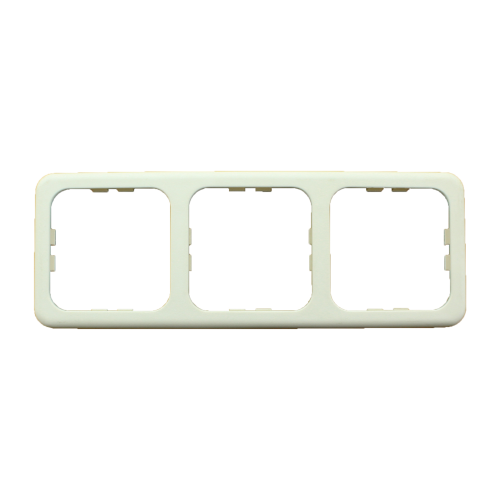 Inprojal System 10.000 Dreifachrahmen STANDARD weiß - Schalter, Taster & Rahmen