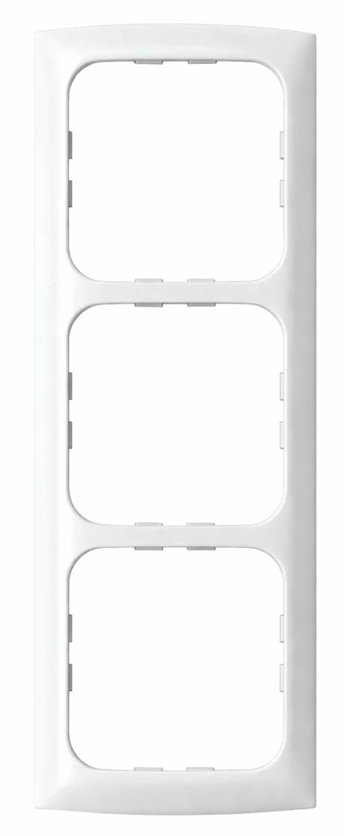 Inprojal System 10.000 Dreifachrahmen Softline weiß - Schalter, Taster & Rahmen