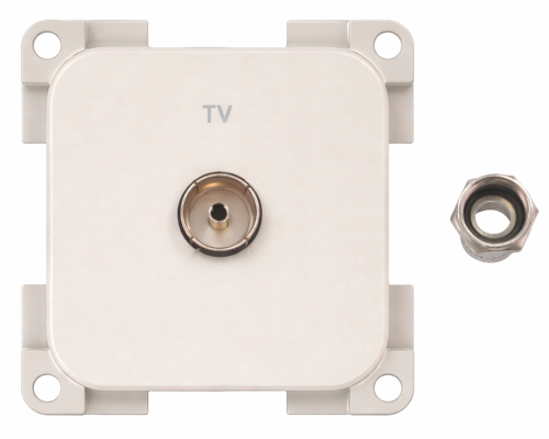 Inprojal System 10.000 Steckdose TV 5 mm hellgrau - Sat-Zubehör