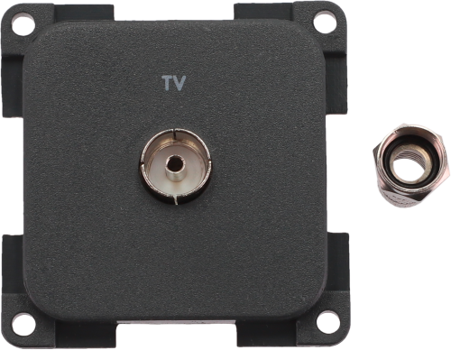 Inprojal System 10.000 Steckdose TV 7 mm schiefergrau - Sat-Zubehör