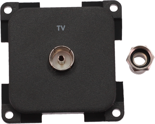 Inprojal System 10.000 Steckdose TV 7 mm schwarz - Sat-Zubehör