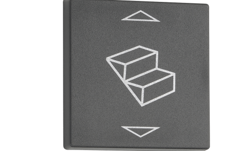 Inprojal System 20.000 Abdeckung TS Trittstufe Schwarz - Schalter, Taster & Rahmen