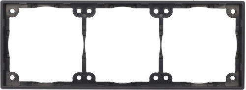 Inprojal System Distanzrahmen dreifach schiefergrau flach - Schalter, Taster & Rahmen