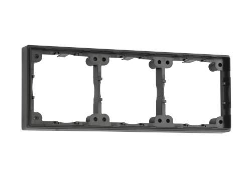 Inprojal System Distanzrahmen dreifach schiefergrau hoch - Schalter, Taster & Rahmen