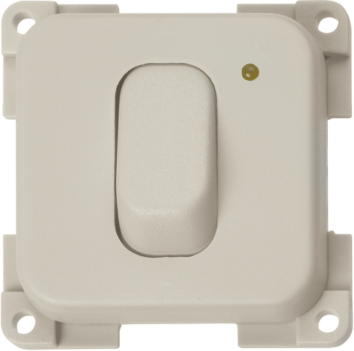 Inprojal System Wippschalter mit LED 12 V 120 W hellgrau - Schalter, Taster & Rahmen