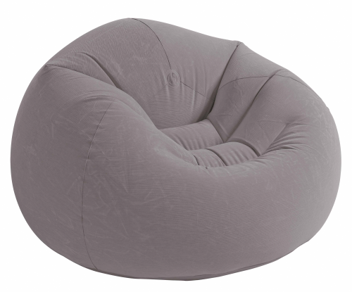 Intex BeanlessBag aufblasbarer Sessel 114 x 114 x 71 cm grau - Relaxsessel