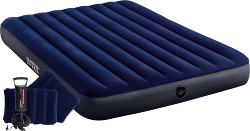 Intex doppel Luftbett Standard Classic Downy Queen Set 3 teilig 203 x 152 x 25 cm - Luftbetten