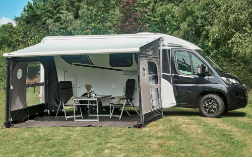 Isabella Buddy Seitenwand 2er Set grau/beige - Markisenvorzelte & Wände