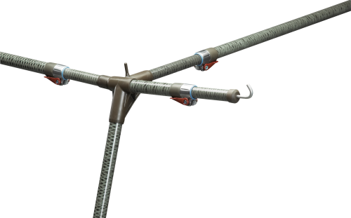 Isabella CarbonX 250 Standard IsaFix 18 Vorzeltgestänge passend für Vorzelte Isabella Ambassador/Capri mit Vorzelttiefe 250 cm für A-Maß 950/962/975/989 cm - Zelt-Gestänge & Zubehör