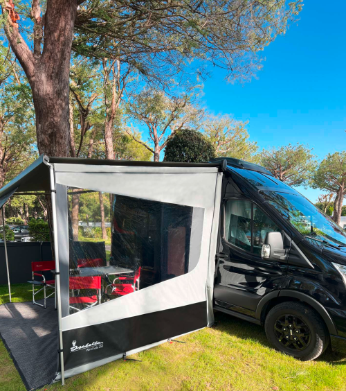 Isabella Wind Side 250 Seitenwand für Markise Anbauhöhe 245–270 cm rechts - Markisenvorzelte & Wände