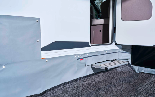 Isabella Windblende und Radkastenabdeckung Reisemobil - Bodenschürzen