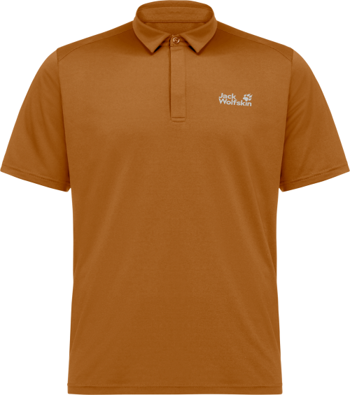 Jack Wolfskin Delgami Herren Poloshirt orange M - Herrenshirts, -hemden & -pullover