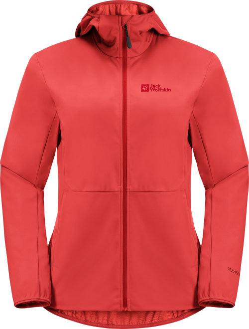 Jack Wolfskin Feldberg Hoody Damen Softshelljacke melon L - Damenjacken