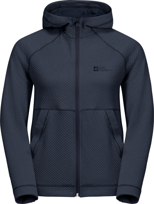 Jack Wolfskin Fernweh Hooded Damen Fleecejacke dunkelblau M - Damenjacken